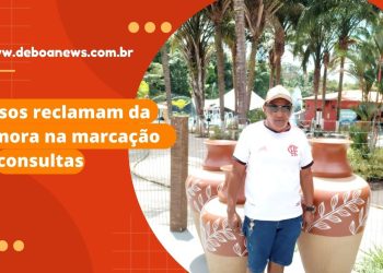 Idosos reclamam da demora na marcação de consultas.