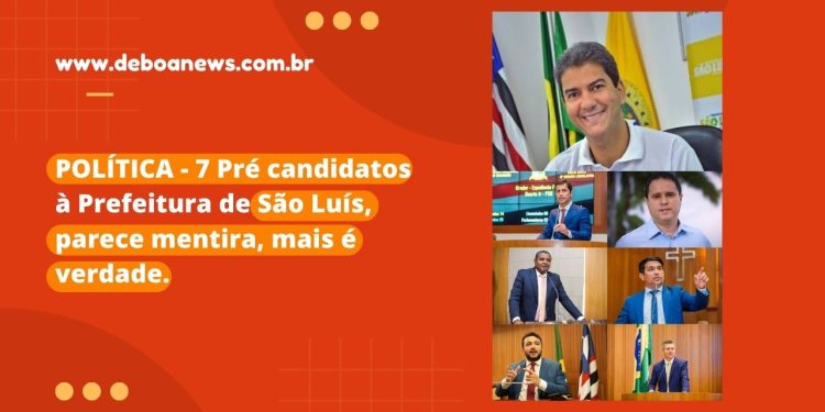 POLÍTICA – 7 Pré candidatos à Prefeitura de São Luís, parece mentira, mais é verdade.