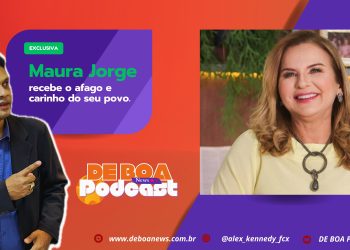 Maura Jorge – recebe o afago e carinho do seu povo.