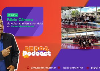 Fábio Câmara de volta às origens na visita ao Liceu Maranhense.