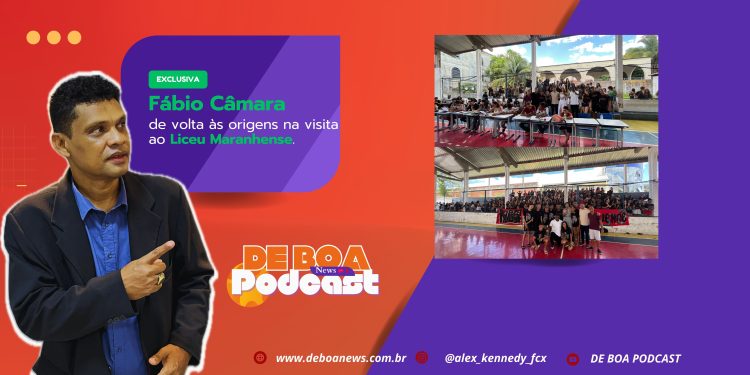 Fábio Câmara de volta às origens na visita ao Liceu Maranhense.