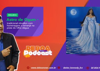 Astro de Ogum – tradicional réivellon com homenagens a Iemanjá na praia do Olho dágua.