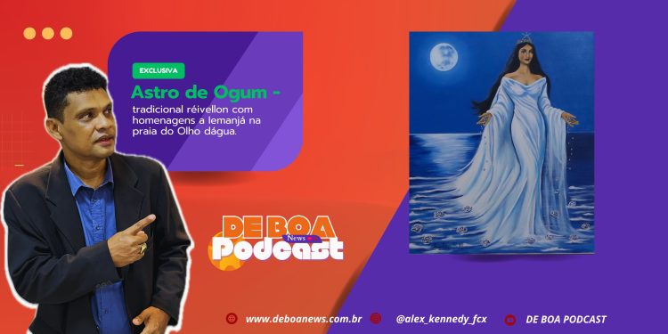 Astro de Ogum – tradicional réivellon com homenagens a Iemanjá na praia do Olho dágua.