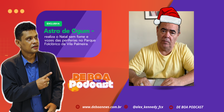 Astro de Ogum realiza o Natal sem fome e vozes das periferias no Parque Folclórico da Vila Palmeira.