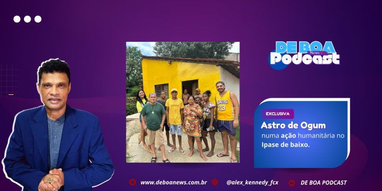 Astro de Ogum numa ação humanitária no Ipase de baixo.