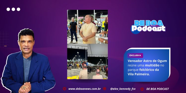 Astro de Ogum reúne uma multidão no Parque Folclórico da Vila Palmeira.