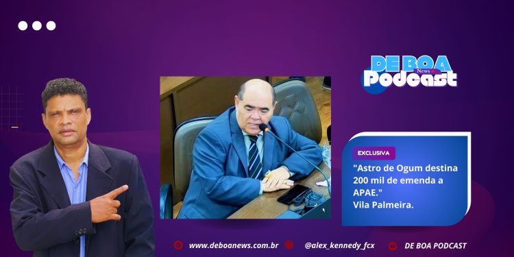 Astro de Ogum destina 200 mil de emenda a APAE.