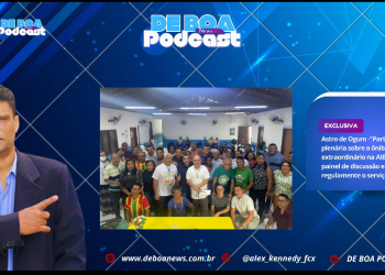 Astro de Ogum -“Participa da plenária sobre o ônibus extraordinário na AIB e propõe painel de discussão e lei que regulamente o serviço social.”