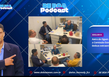 Astro de Ogum “recebe a Comissão Executiva dos ônibus extraordinários.”