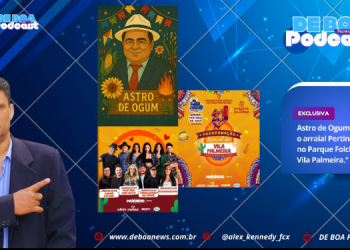 Astro de Ogum “reabre o arraial Pertinho de você no Parque Folclórico da Vila Palmeira.”