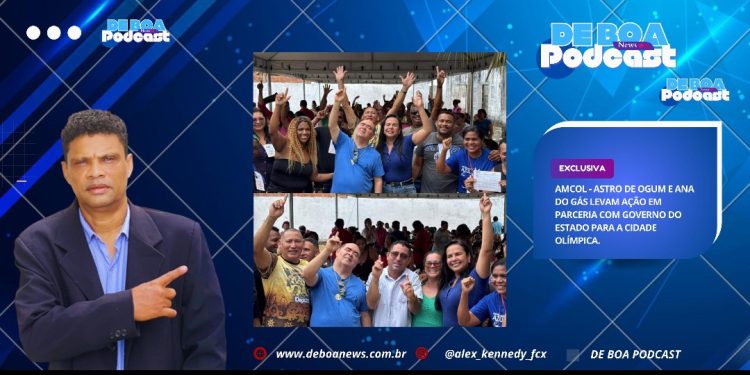 AMCOL – Astro de Ogum e Ana do Gás levam ação em parceria com Governo do Estado para a Cidade Olímpica.